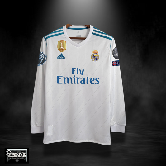 Real Madrid 2017/18 Home Shirt (Long Sleeve)