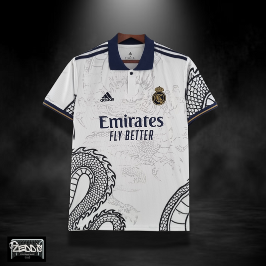 Real Madrid 2017/18 "White Dragon" Shirt (Fan Version)
